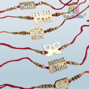 "Wooden Rakhi with Custom Name – Personalized Raksha Bandhan Keepsake"