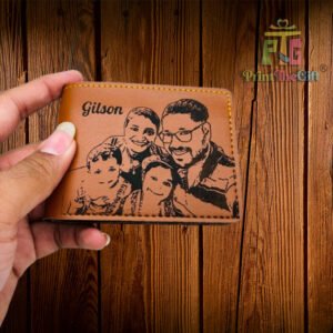 Personalized Men's Wallet with Photo Engraving – Perfect Gift