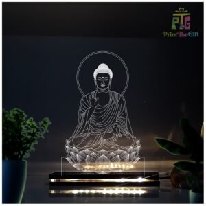 3D Illusion LED Lamp – Perfect Religious Gift for Home & Temple"