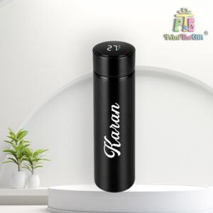 "Personalized Name Flask with LED Temperature Display – Best Office Gift"