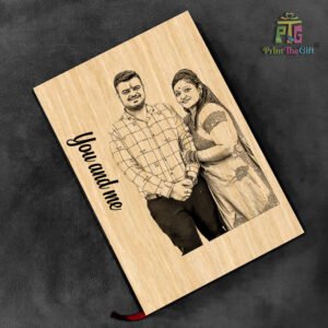 Customizable Executive Gift –  Custom Wooden Couple Diary