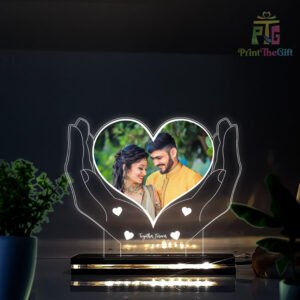 Customized Led Hand Care Frame for Couple | Best Gift for Birthday Anniversary & Special Days
