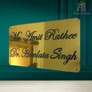Customized Doctor Name Board – Acrylic Sign Plate for Clinics, Homes & Offices
