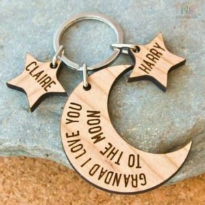 The Moon Key Ring  - Best Key Ring For her /Him