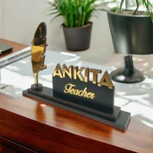 Personalized Desk Name Plate for Teacher - best desk decor