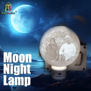 Personalized 3D Moon Night Lamp with Your Photo and Message